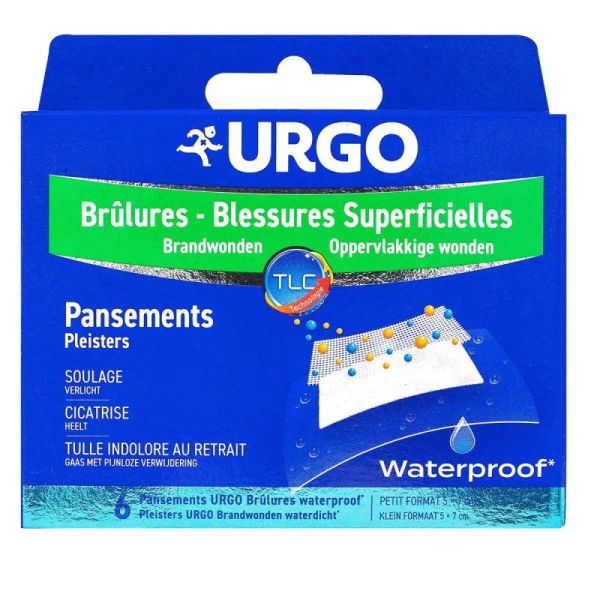 Urgo Brulure Waterproof Pm Bte 6