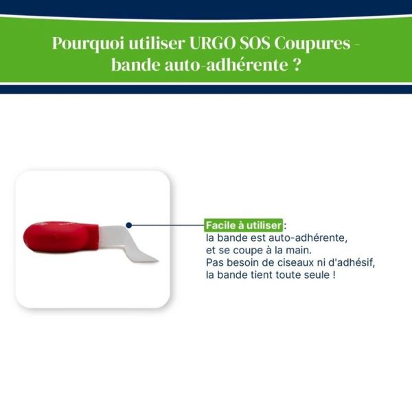 SOS Coupures - bande auto-adhérente - 3 m x 2,5 cm