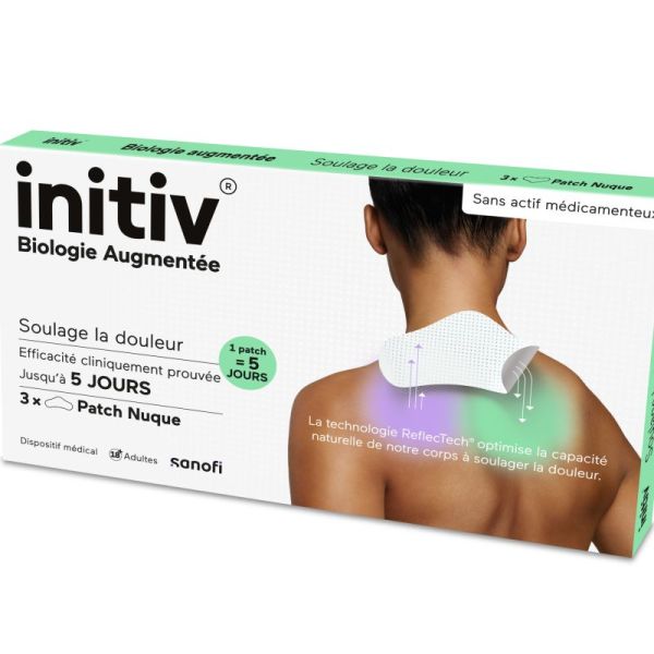 Initiv soulage la douleur 3 patchs nuque