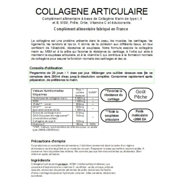 Collagène Marin Type 1-2-3 Confort et Souplesse Articulaire - 180 g