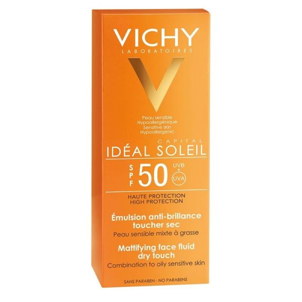 Emulsion Anti-Brillance Toucher Sec SPF50+ Capital Soleil - 50 ml