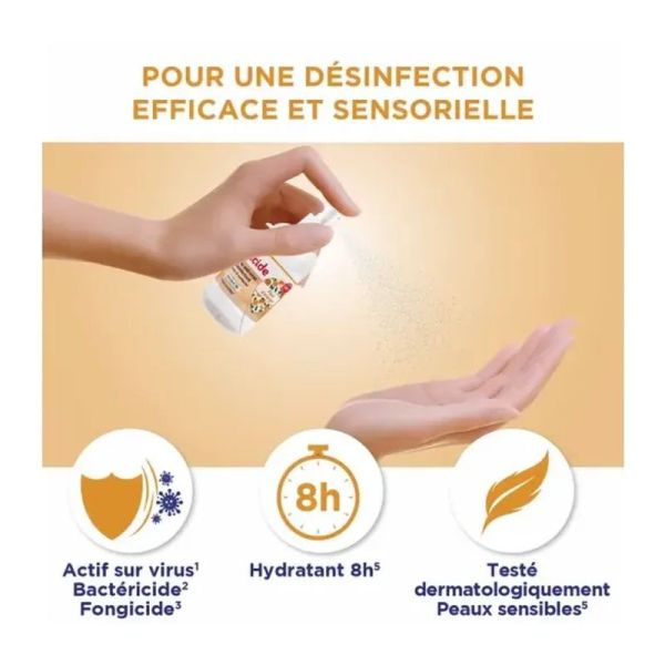 Spray anti-viral désinfectant mains et surfaces fleur d'oranger - 100 ml