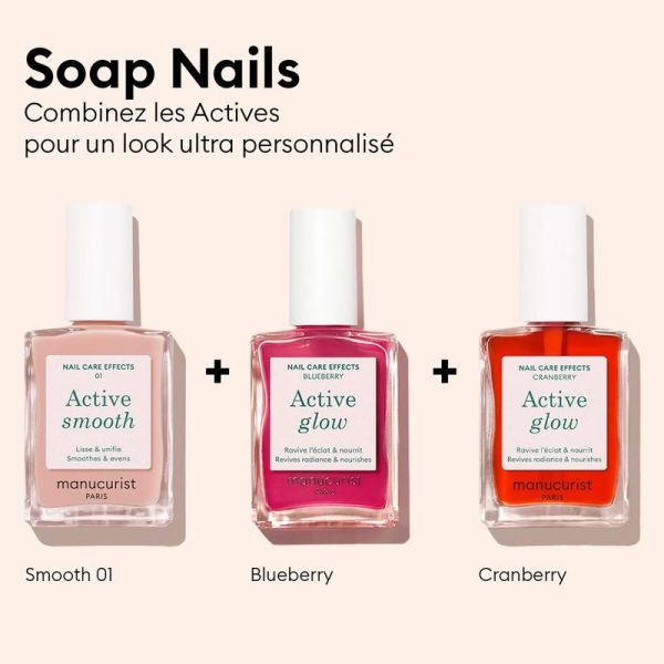 Vernis soin Active Glow Cranberry - 15 ml