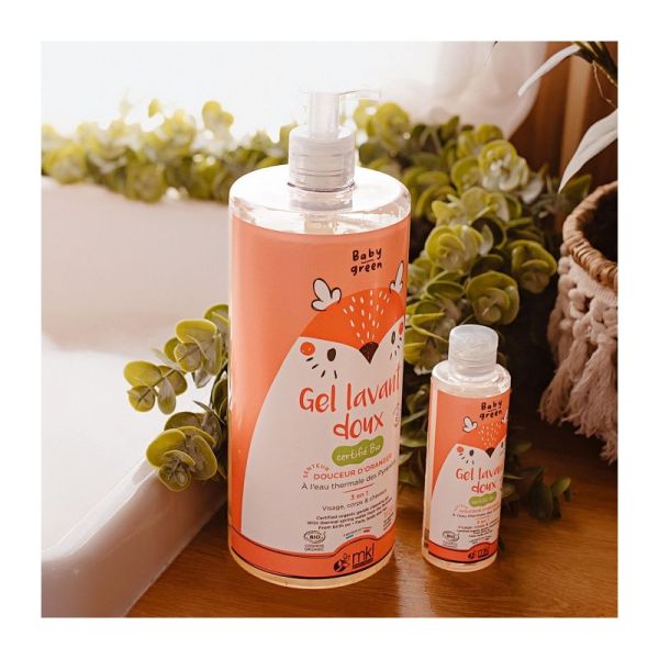 Gel Lavant Doux – Nettoyant visage, corps, cheveux bébé – 1 L