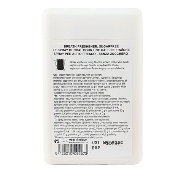 Spray Buccal Sans Sucre - Haleine Fraiche - 12 ml
