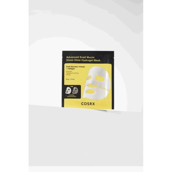 Advanced Snail Mucin Glass Glow Hydrogel Mask - 3 masques