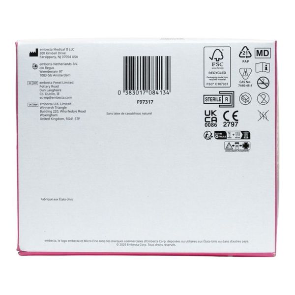 Microfine Seringue à insuline 29 G - 1 ml - 100 unités