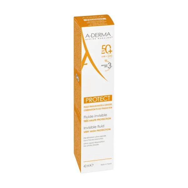 Fluide solaire visage invisible SPF50+ PROTECT - 40 ml