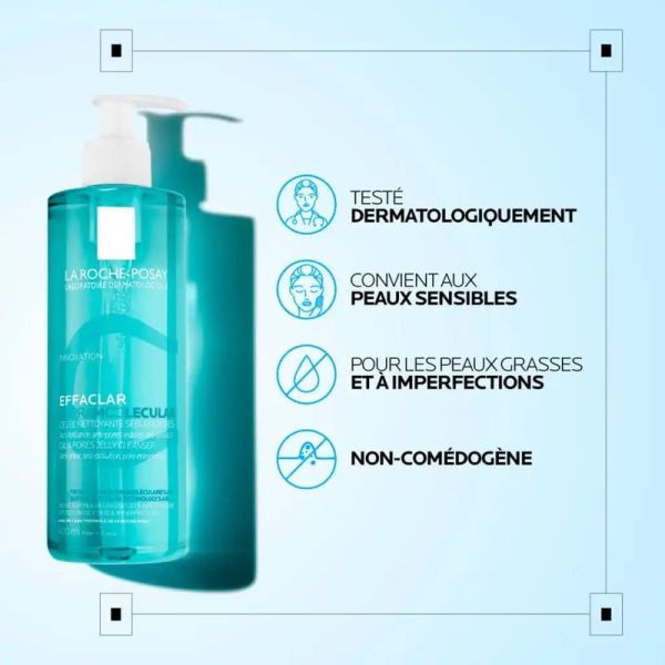 Supramolecular Gelée Nettoyante Sébum & Pores EFFACLAR - 400 ml