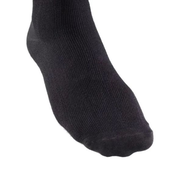 Thuasne Venoflex Fast Coton Chaussettes de Contention Homme Classe 2 - Taille 2 Long Noir