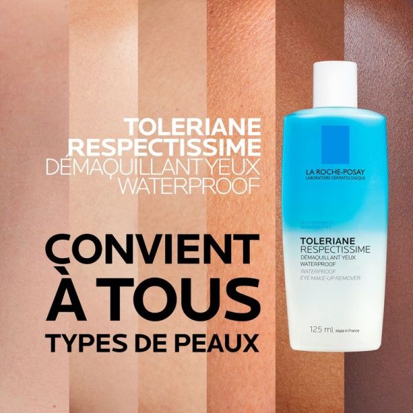 Respectissime Démaquillant Yeux Waterproof Toleriane - 2 x 125 ml