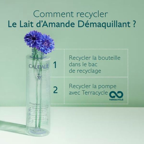 Lait d'Amande Démaquillant Vinoclean - 200 ml