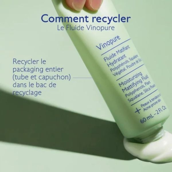 Fluide Matifiant Hydratant Vinopure - 60 ml