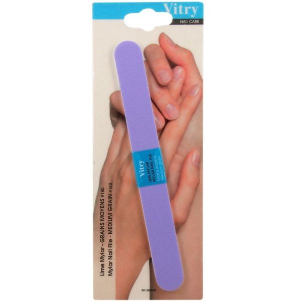 Lime à Ongles Mylar Mauve - Grains Moyens #180