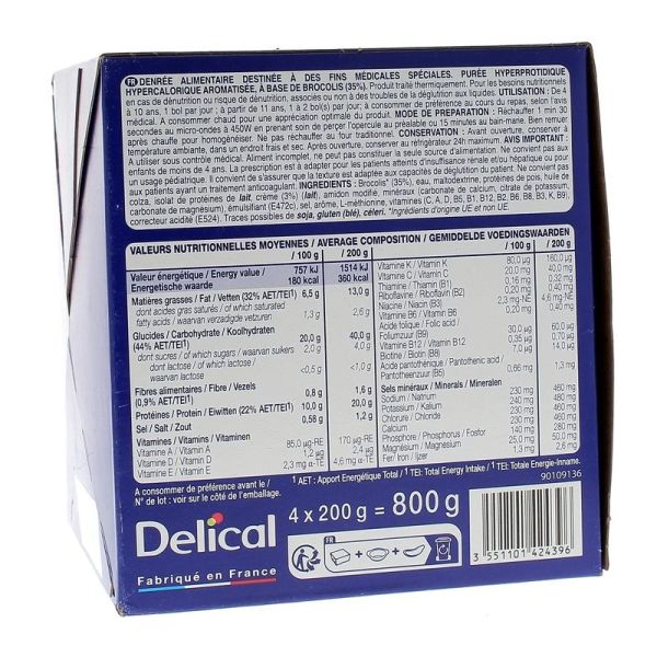 Purées Brocolis Pointe de Crème - 4 x 200 g