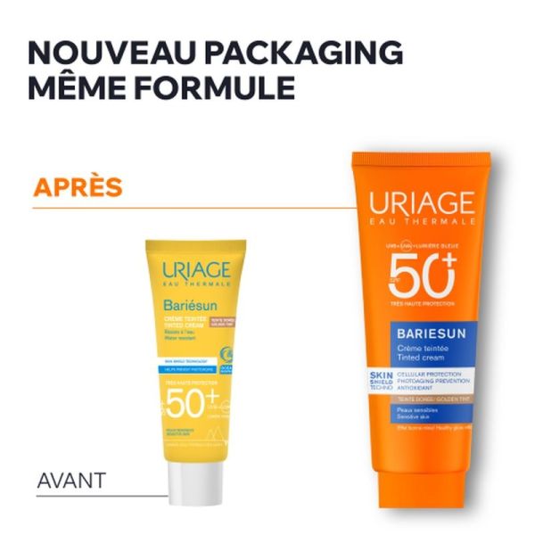 CRÈME TEINTÉE SPF 50+ Bariésun - TEINTE DORÉE - 50 ml