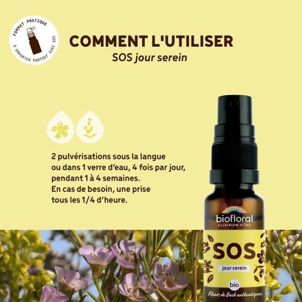 SOS Secours Jour - format spray - Bio Demeter - 20 ml