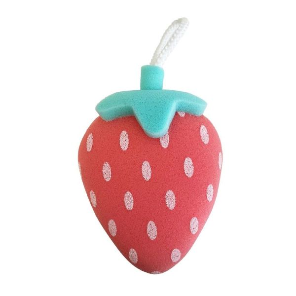 Coffret mousse de douche et accessoires fun bath box - Fraise