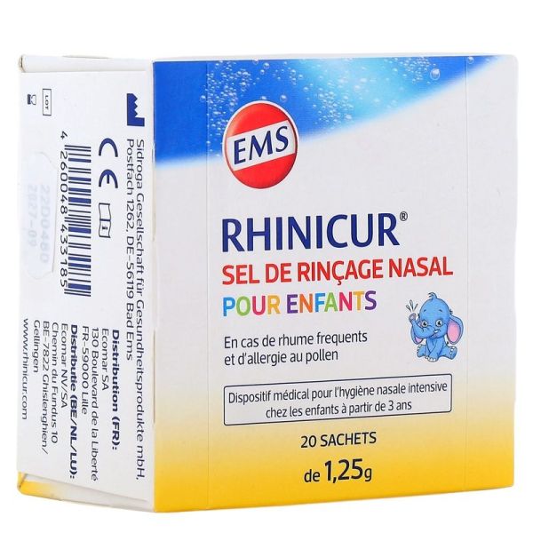 Sel de Rinçage Nasal pour Enfants - 20 sachets