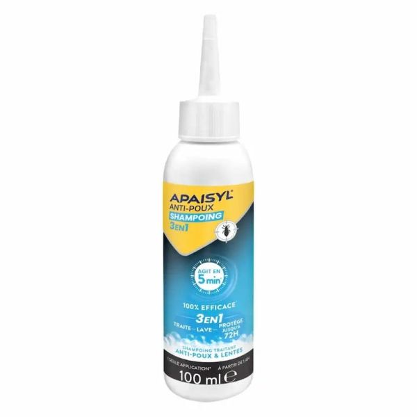 Shampoing Traitant Anti-Poux et Lentes 3-en-1 - 100 ml