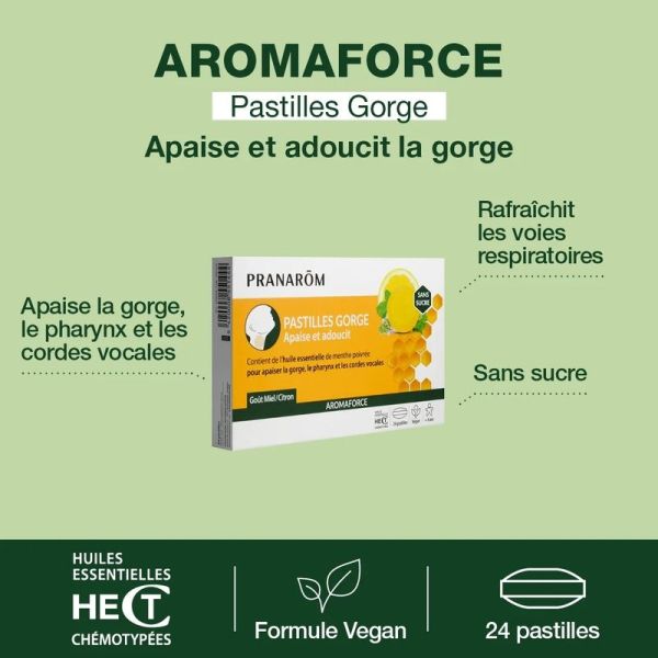 Pastilles gorge au miel et citron