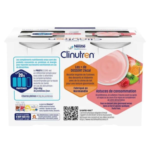 Dessert HP/HC+ Saveur Fraise - 4 x 200 g