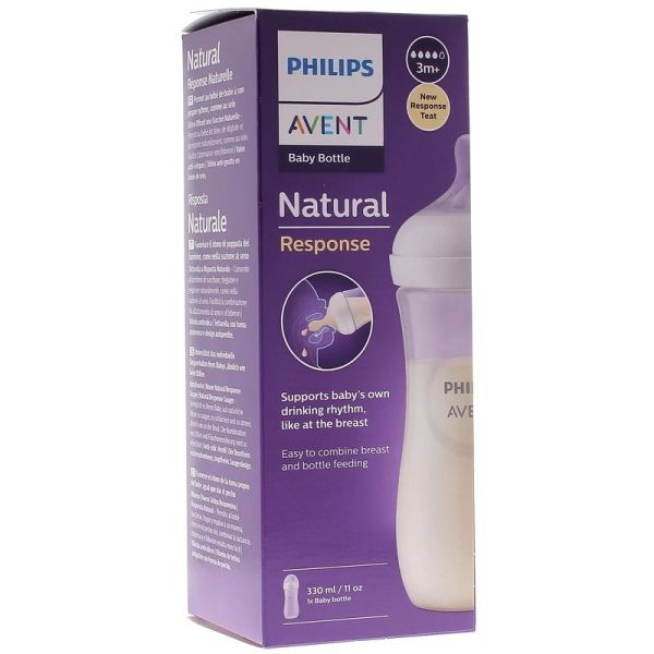 Biberon Natural à Réponse Naturelle - 3 mois et + - 330 ml