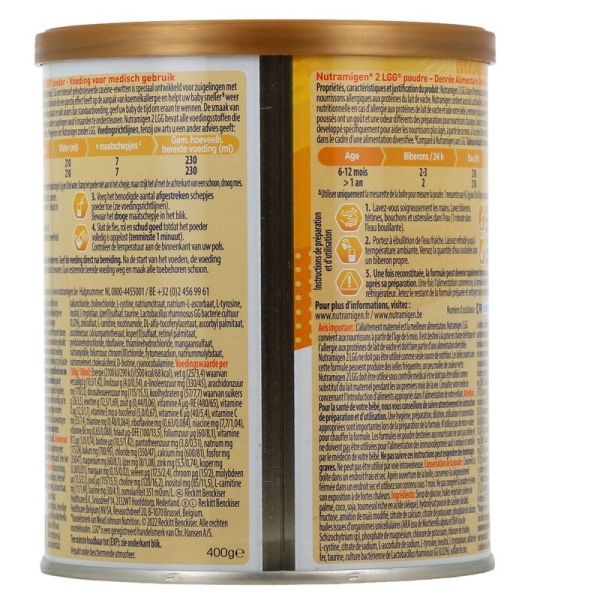 3 LGG Lait en poudre hypoallergenique - 400 g
