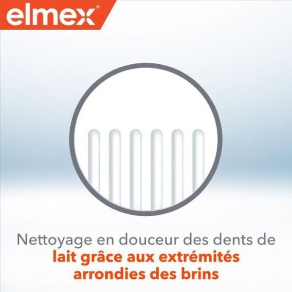 Brosse à dents souple débutant 0-3 ans + mini-dentifrice anti-caries