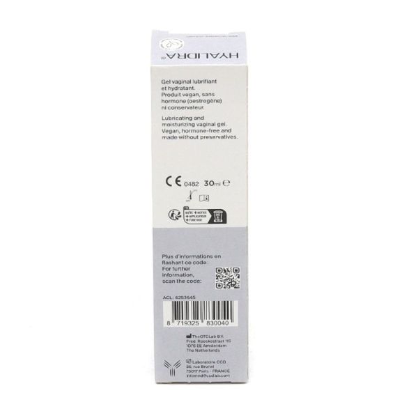Hyalidra - Gel vaginal lubrifiant et hydratant - 30 ml