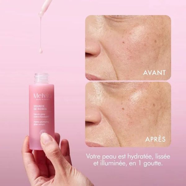 Serum Glow Hydra-Repulpant Bio Source de Roses - 30 ml