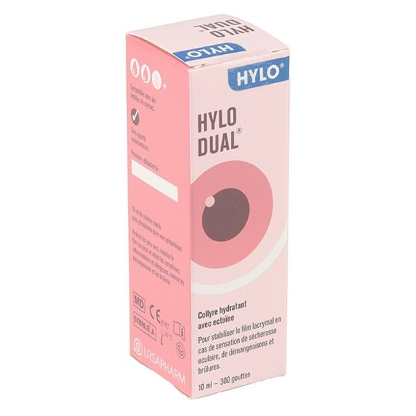 Hylo Dual Collyre Hydratant à l'Ectoïne - 10 ml