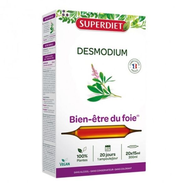 Desmodium - 20 ampoules de 15 ml