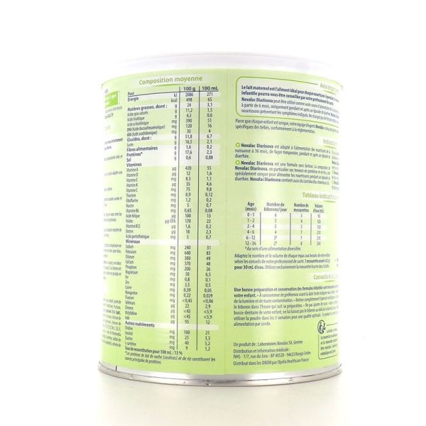 Diarinova Lait en Poudre 0-36 mois - 600 g