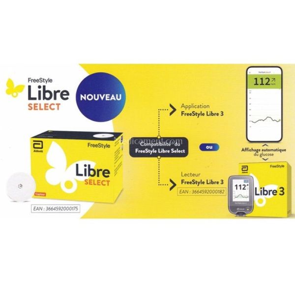 Freestyle Libre Select Capteur de glycémie - 1 kit