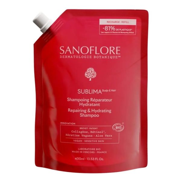 Recharge Shampoing Réparateur Hydratant SUBLIMA - 400 ml