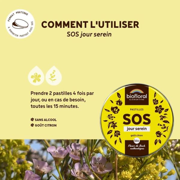 Pastilles SOS Secours Jour - Bio - 50 g