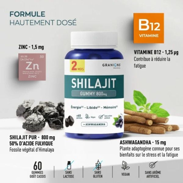 Shilajit gummies - 800 mg - 60 gummies