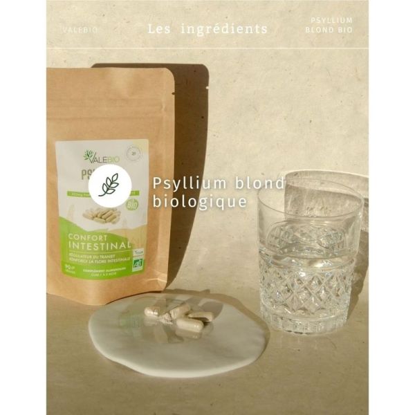 Psyllium Blond - Confort Intestinal - 90 gélules
