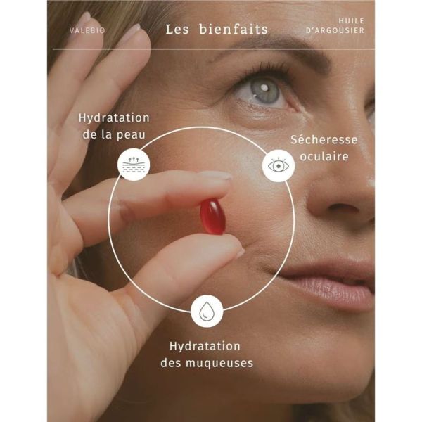 Huile d'Argousier - Hydratation - 60 Capsules