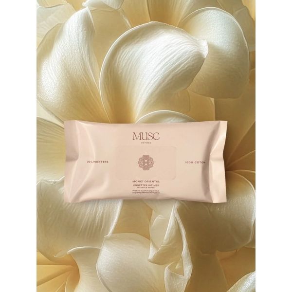 Lingettes toilette intime La Rayonnante - Monoï Oriental - 30 lingettes