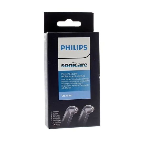 Canule standard pour hydropulseur Power Flosser Sonicare - 2 canules