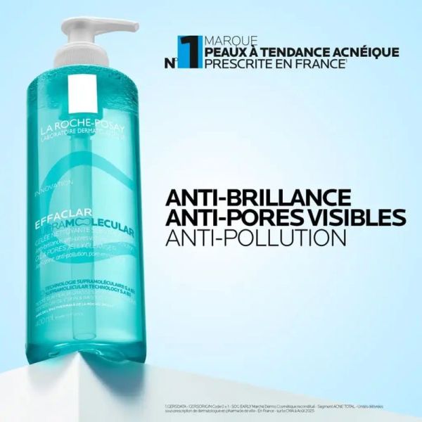 Supramolecular Gelée Nettoyante Sébum & Pores EFFACLAR - 400 ml