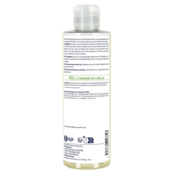Huile d'Amande Douce 100% Naturelle - 250 ml