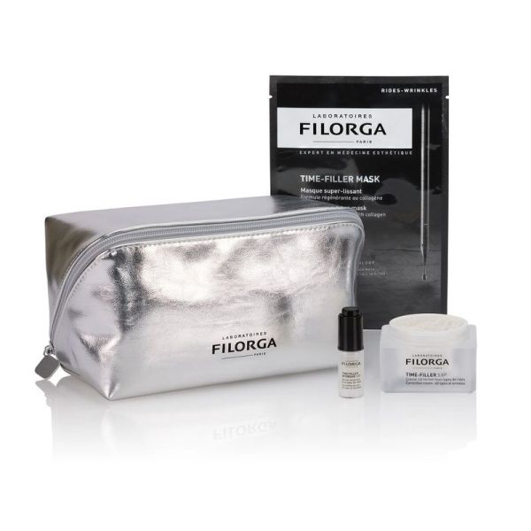 COFFRET ANTI-RIDES TIME-FILLER 5XP - Creme 50 ml, Serum 5 ml, Masque 20 ml, Trousse