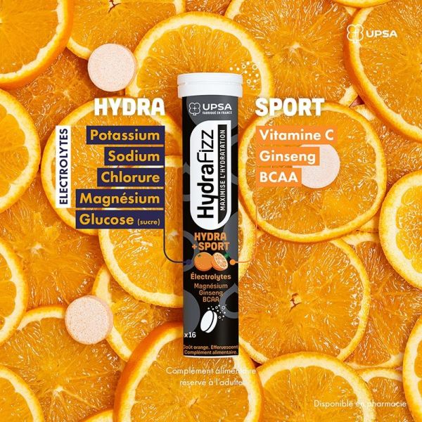 Hydra +Sport - 16 comprimés effervescents