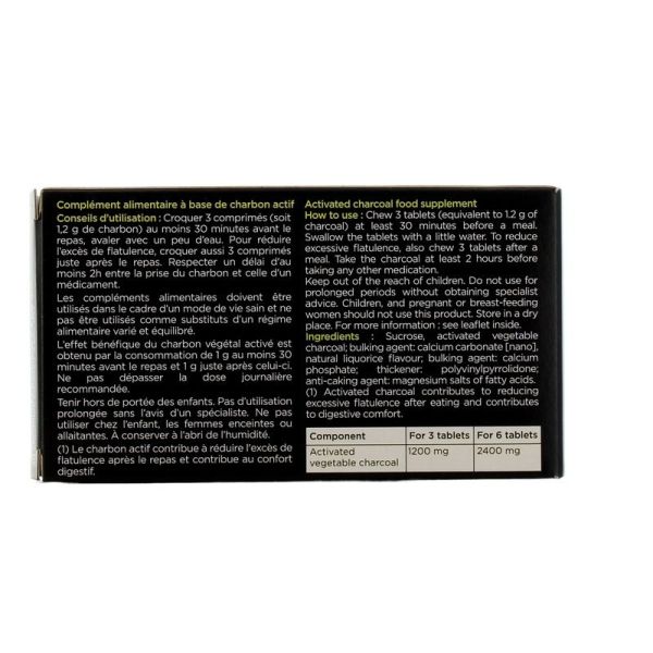 Carbophos - Charbon Végétal Activé 1200 mg - 40 comprimés à croquer