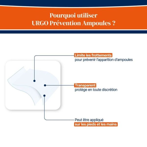 Prévention Ampoules - Bandes à découper - 2 bandes