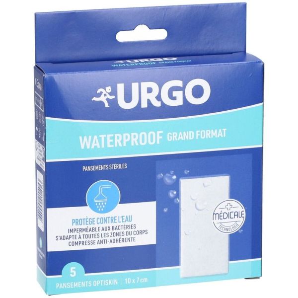 Pansements Waterproof Grand Format Optiskin - 5 pansements