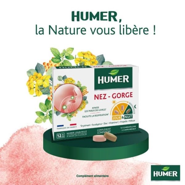 Nez et Gorge Jour et Nuit - 15 comprimés